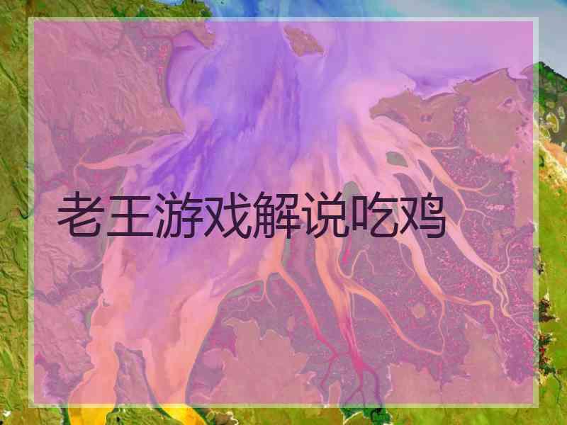 老王游戏解说吃鸡