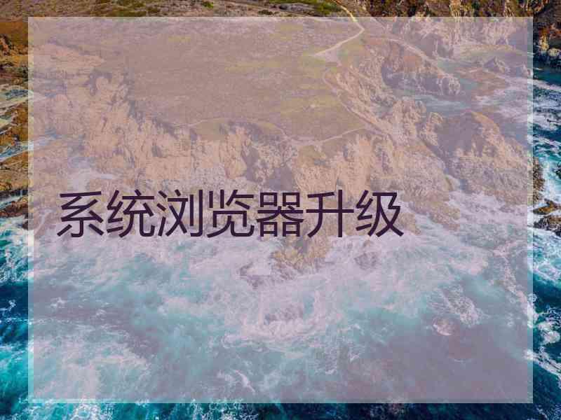 系统浏览器升级