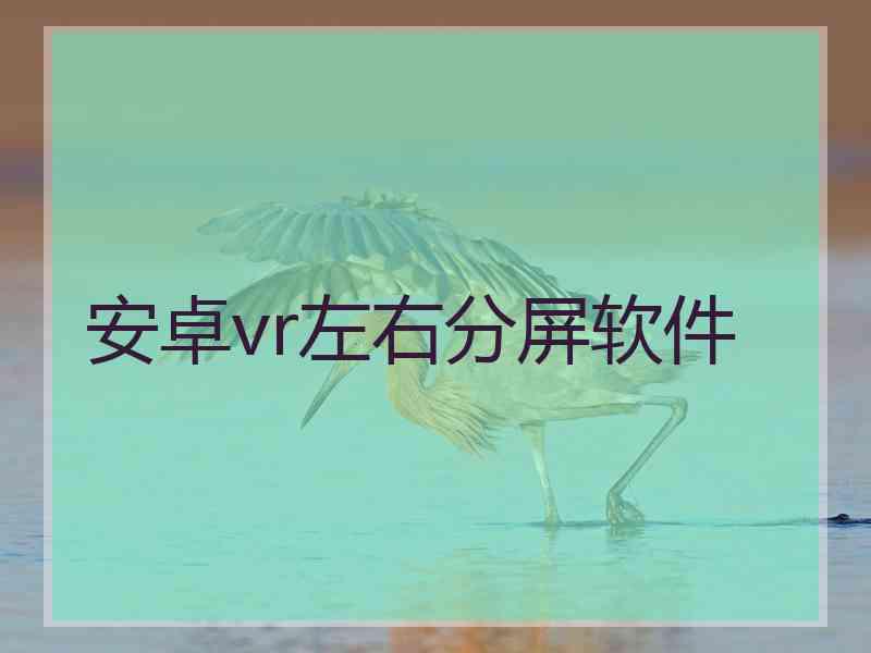 安卓vr左右分屏软件