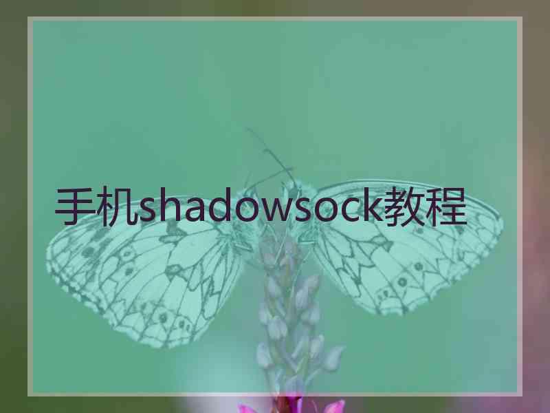 手机shadowsock教程