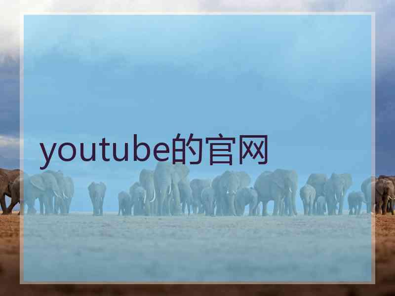 youtube的官网