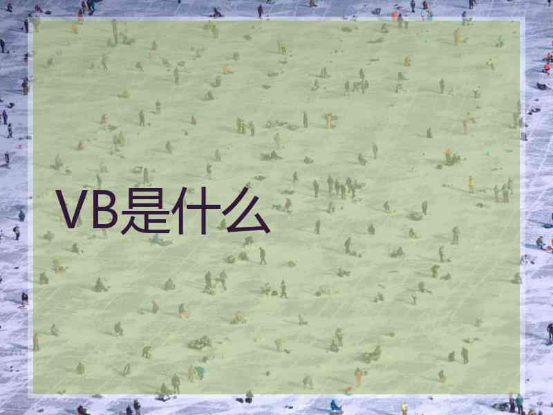 VB是什么