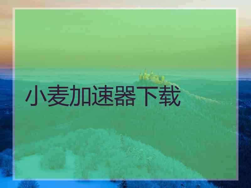 小麦加速器下载