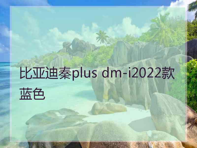 比亚迪秦plus dm-i2022款蓝色