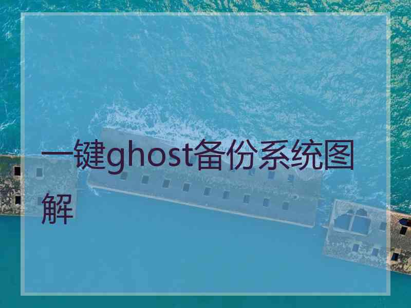 一键ghost备份系统图解