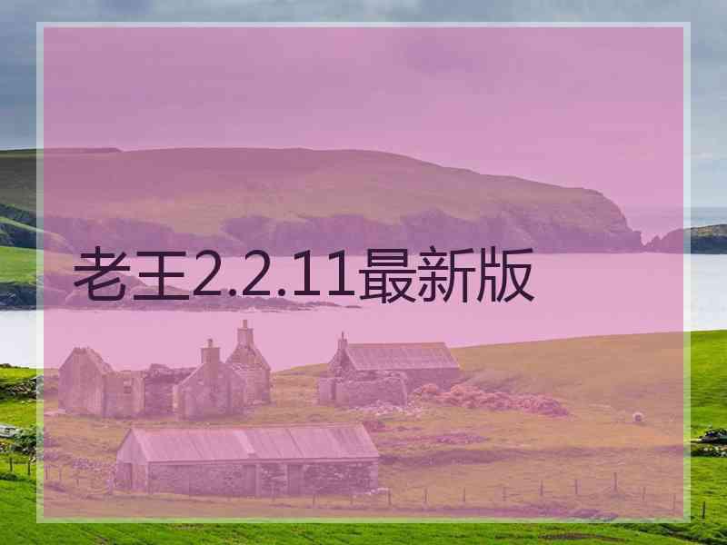 老王2.2.11最新版