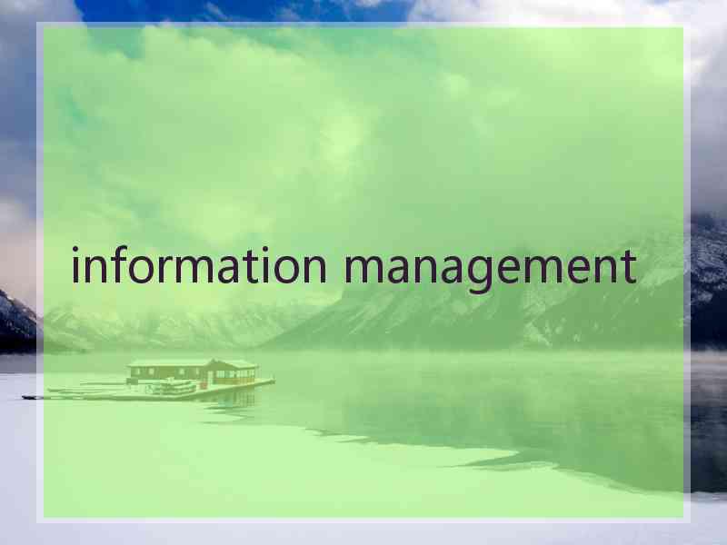 information management