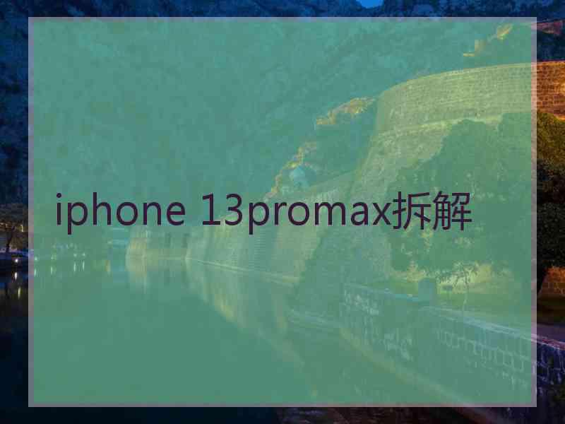 iphone 13promax拆解