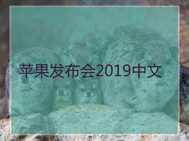 苹果发布会2019中文