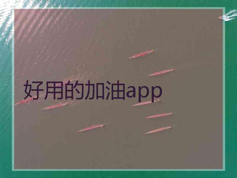 好用的加油app