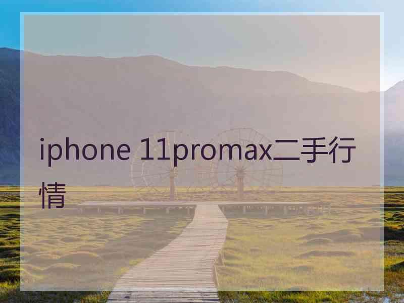 iphone 11promax二手行情