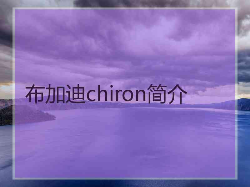 布加迪chiron简介