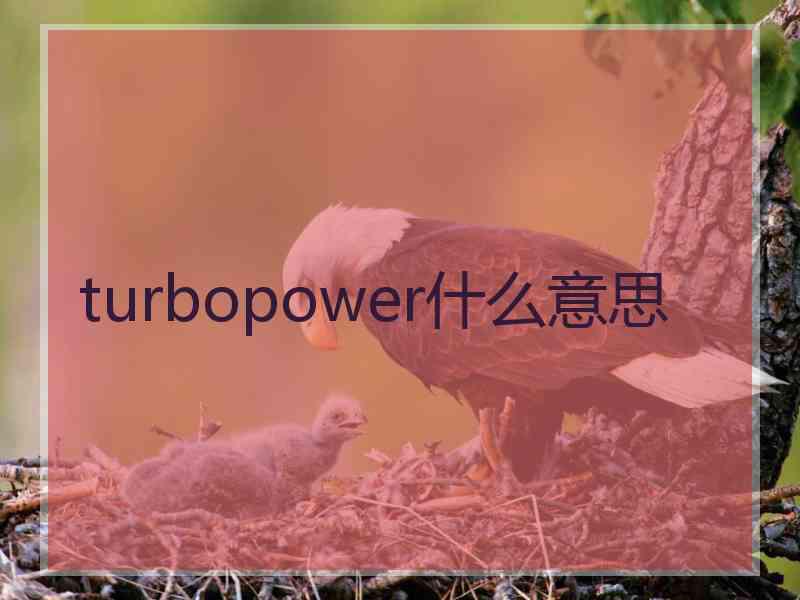 turbopower什么意思