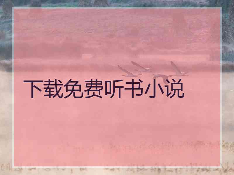 下载免费听书小说