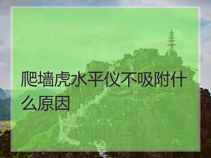 爬墙虎水平仪不吸附什么原因