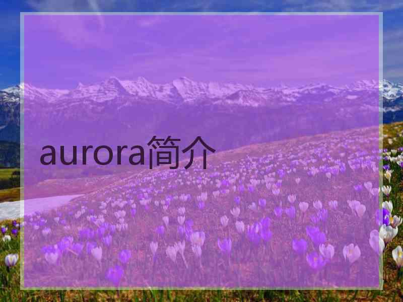 aurora简介