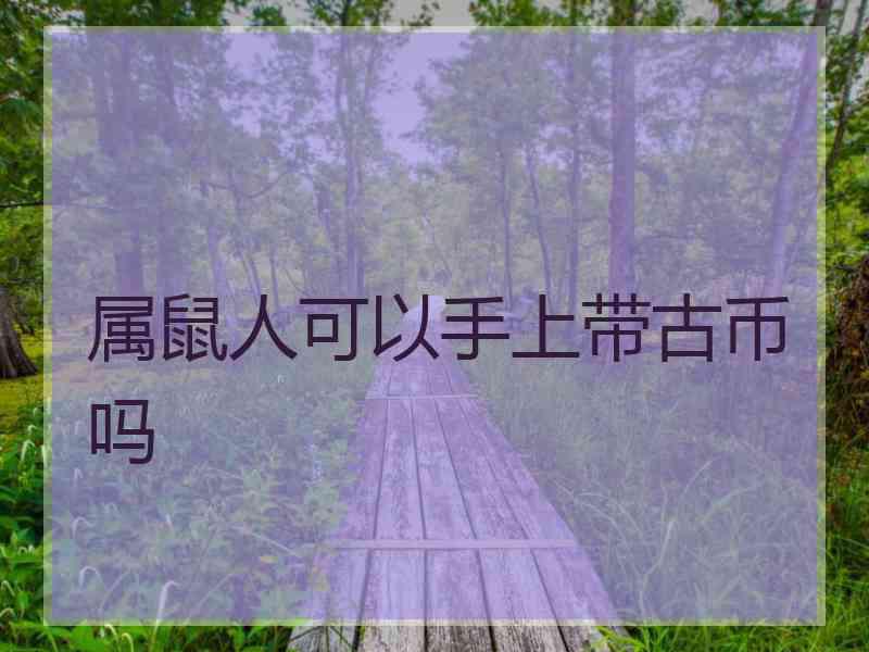 属鼠人可以手上带古币吗