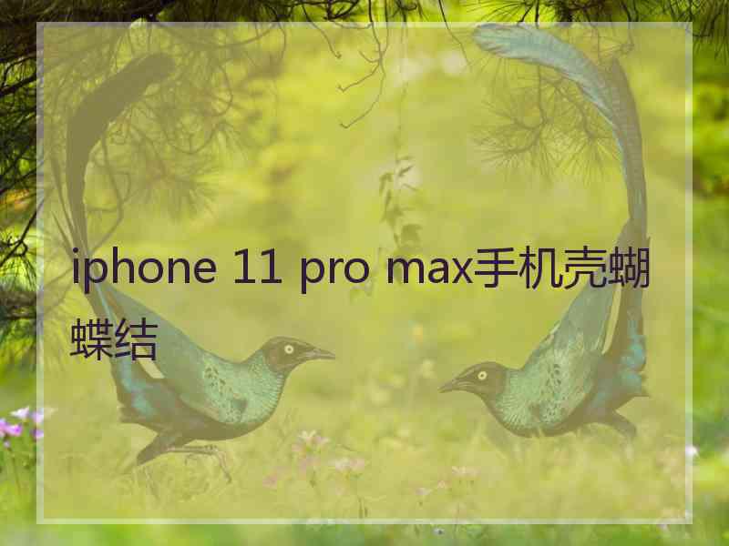 iphone 11 pro max手机壳蝴蝶结