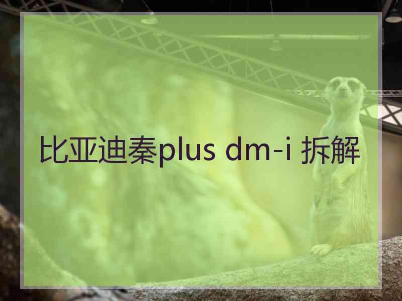 比亚迪秦plus dm-i 拆解