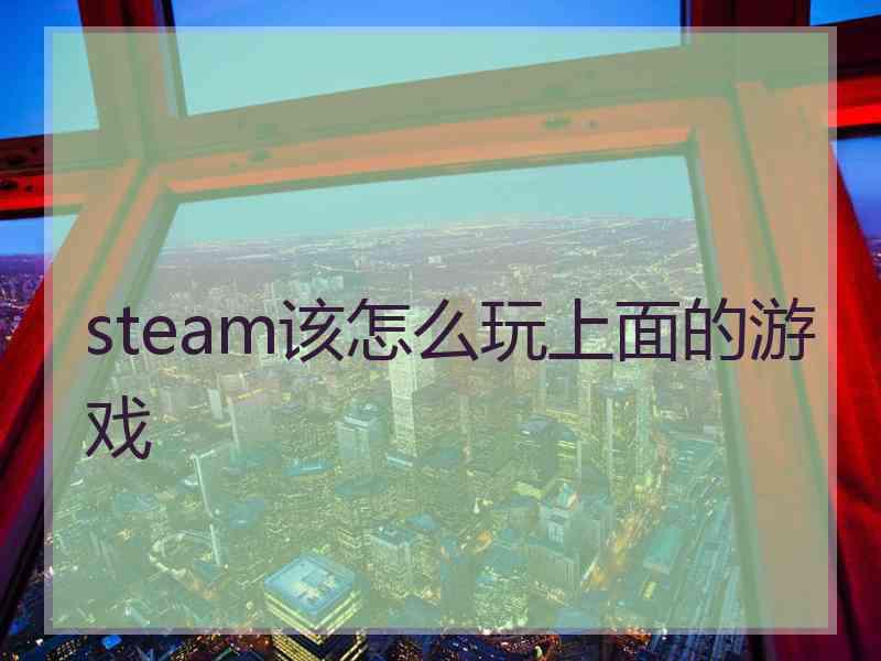 steam该怎么玩上面的游戏