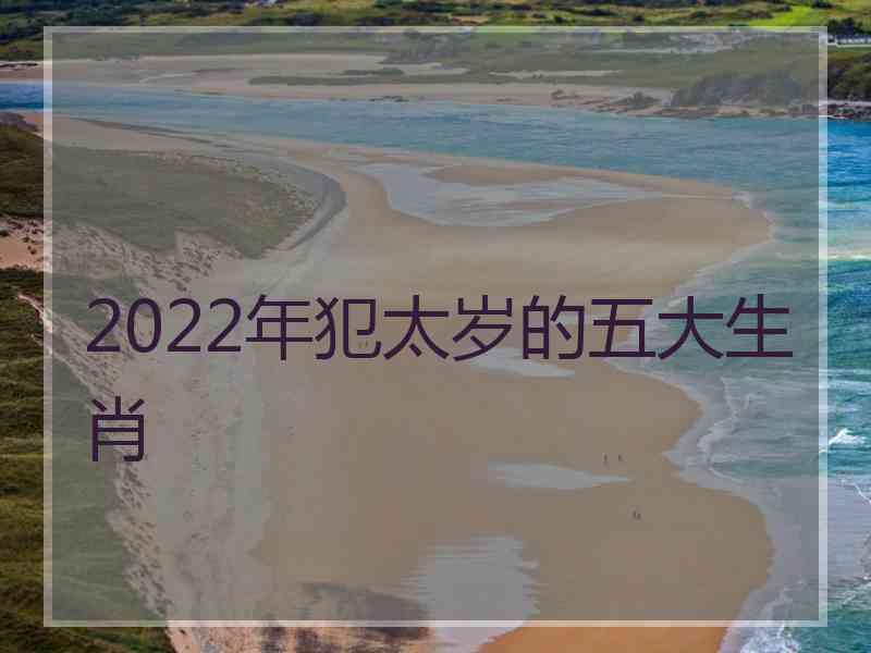 2022年犯太岁的五大生肖