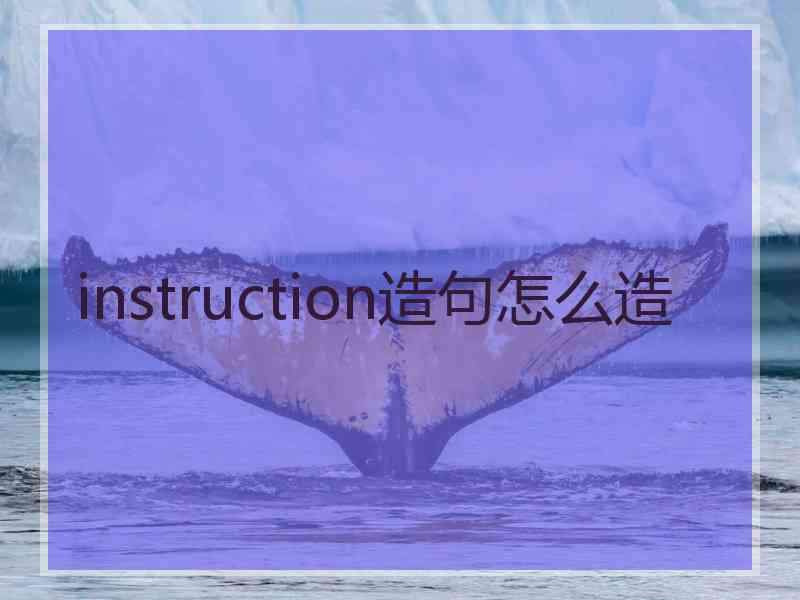 instruction造句怎么造