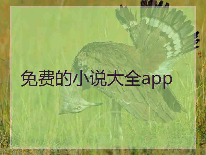 免费的小说大全app