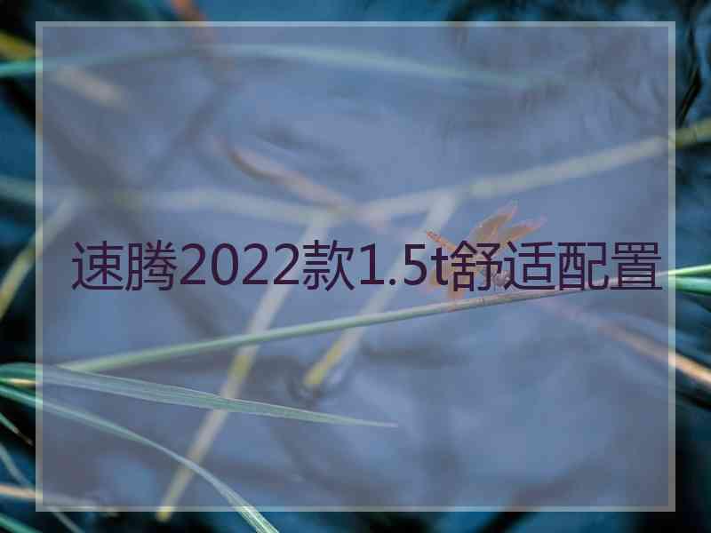 速腾2022款1.5t舒适配置