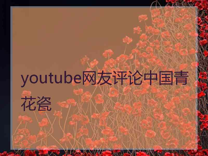 youtube网友评论中国青花瓷