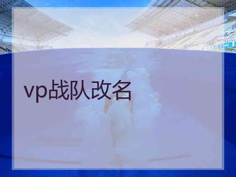 vp战队改名