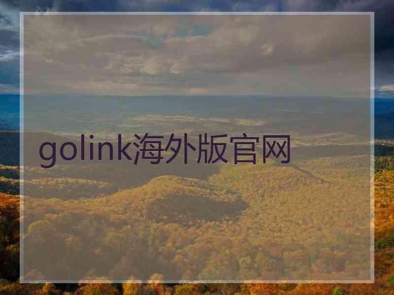 golink海外版官网