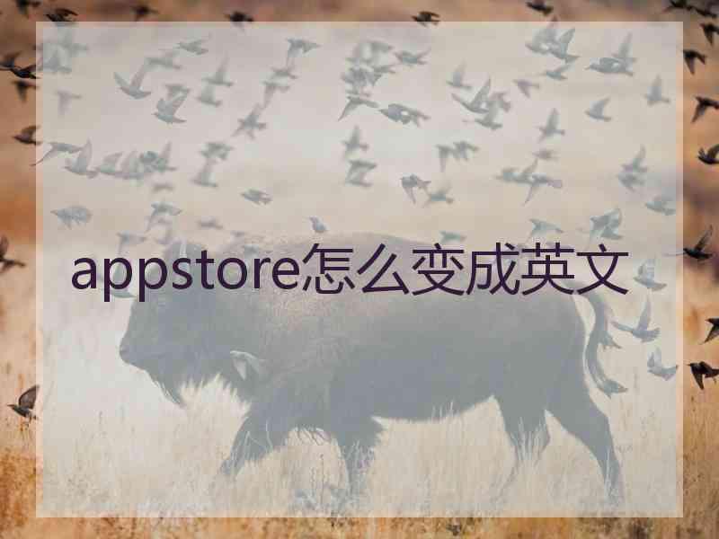 appstore怎么变成英文