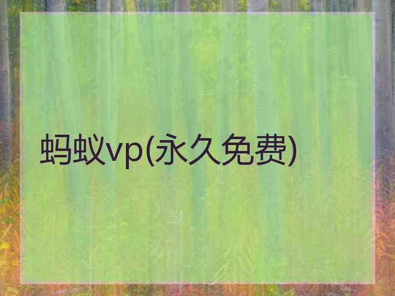 蚂蚁vp(永久免费)