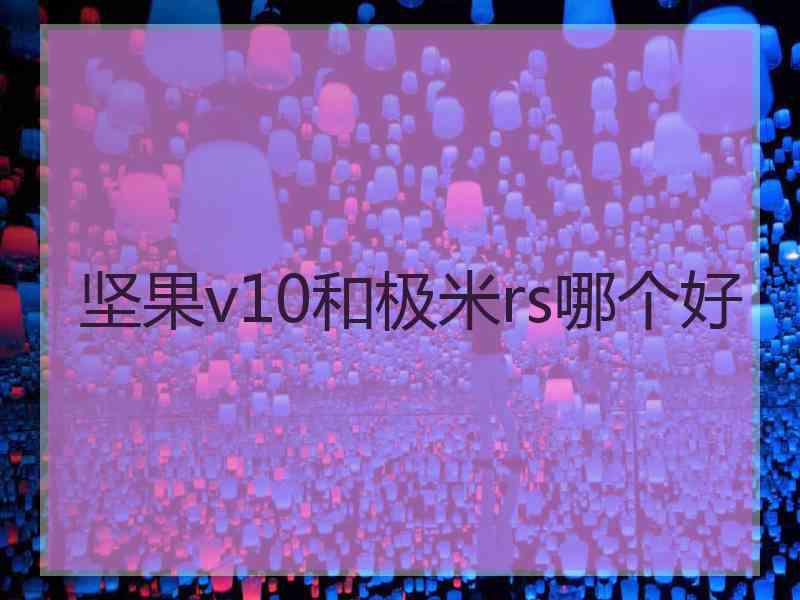 坚果v10和极米rs哪个好