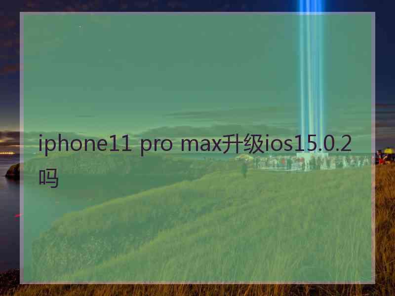 iphone11 pro max升级ios15.0.2吗