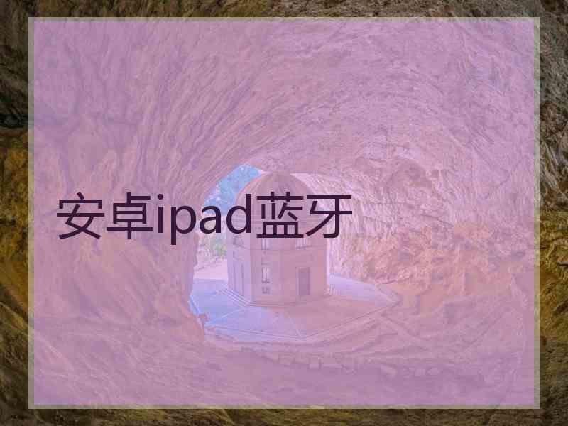 安卓ipad蓝牙