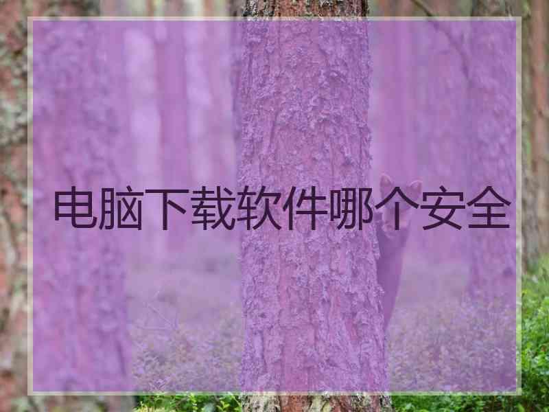 电脑下载软件哪个安全