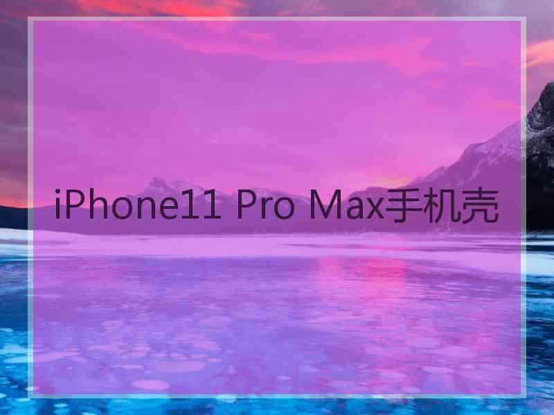 iPhone11 Pro Max手机壳