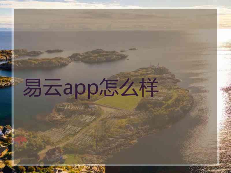 易云app怎么样