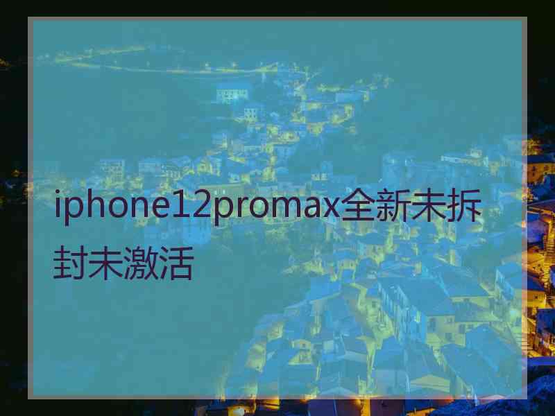 iphone12promax全新未拆封未激活