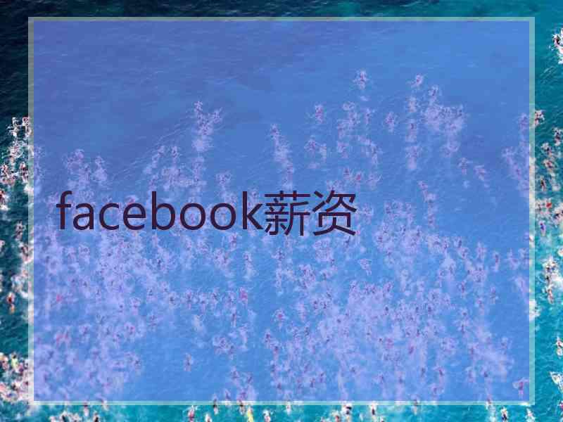 facebook薪资