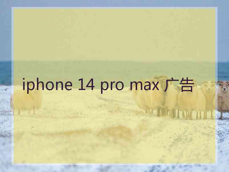 iphone 14 pro max 广告