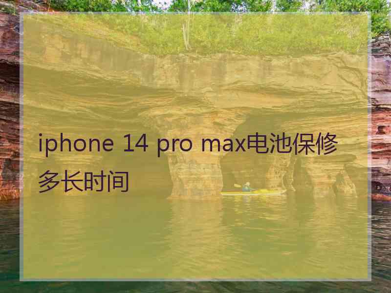 iphone 14 pro max电池保修多长时间