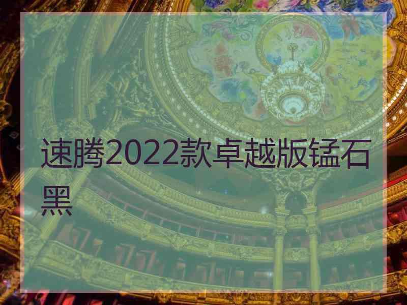 速腾2022款卓越版锰石黑