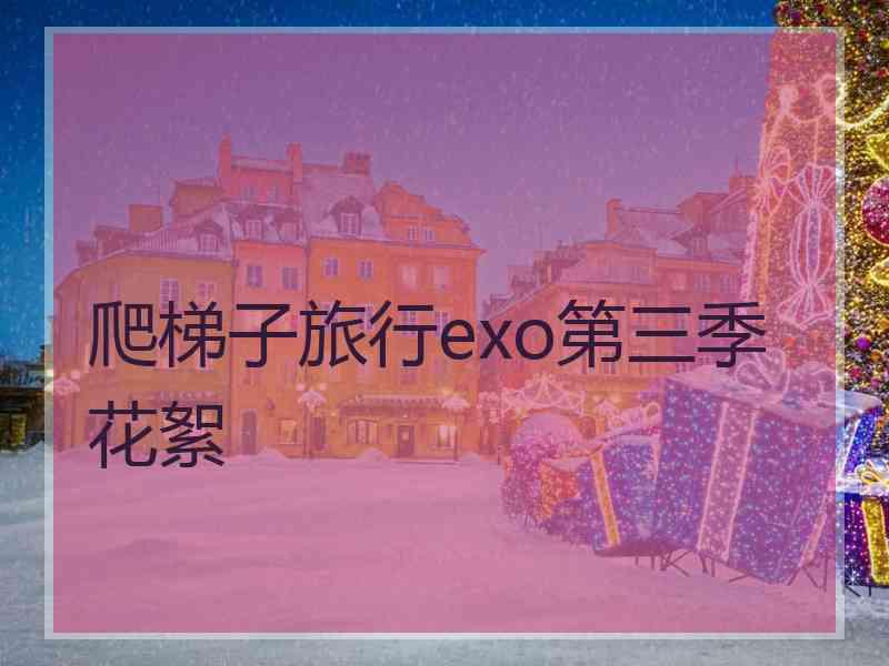 爬梯子旅行exo第三季花絮