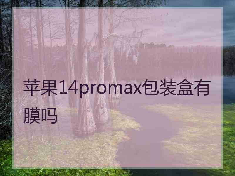 苹果14promax包装盒有膜吗