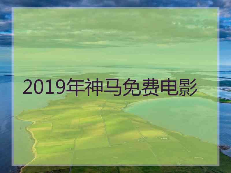 2019年神马免费电影