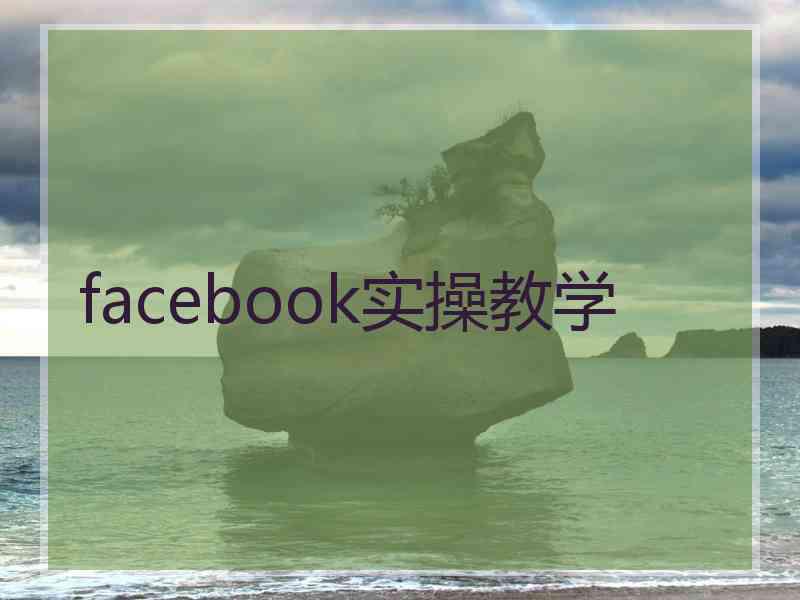 facebook实操教学