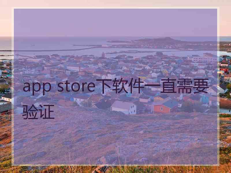 app store下软件一直需要验证