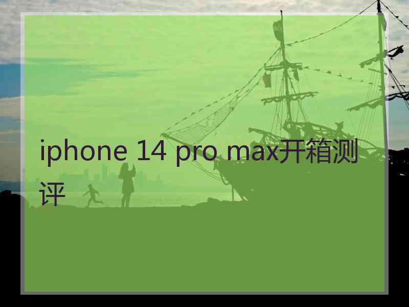 iphone 14 pro max开箱测评